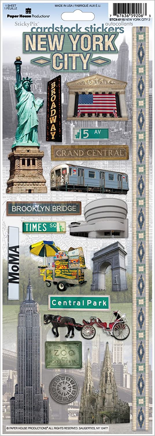 New York City 2 Cardstock Sticke