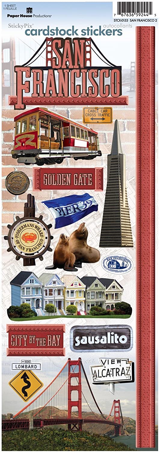San Francisco 2 Cardstock Sticker