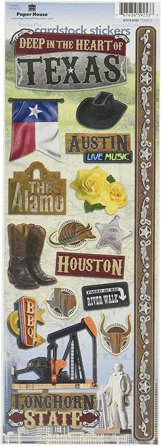 Texas 2 Cardstock Stickers