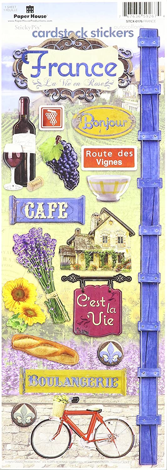 France Cardstock Stickers