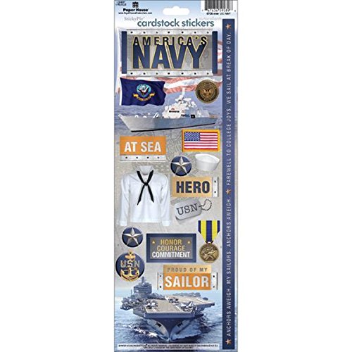 Navy Cardstock Sticker