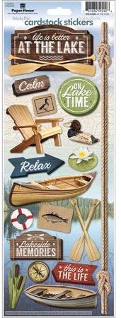 At the Lake Cardstock Stickers
