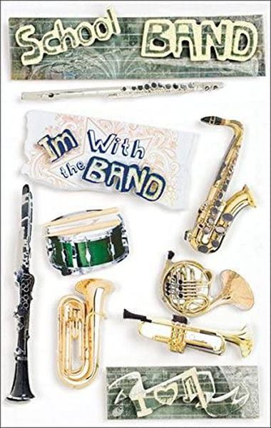 School Band 3-D Stickers