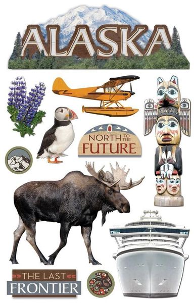 Alaska 3D Stickers