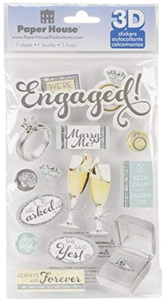 Engaged 3-D Stickers