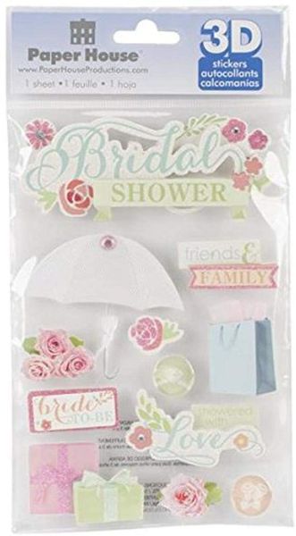 Bridal Shower 3D Stickers