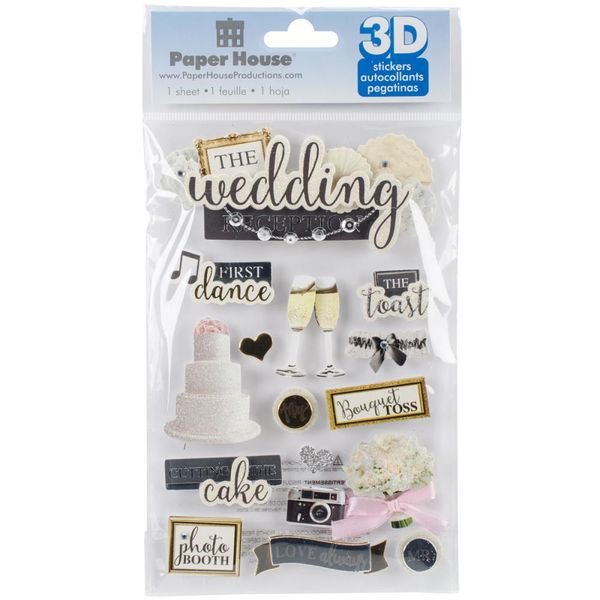 Wedding Reception 3-D Stickers