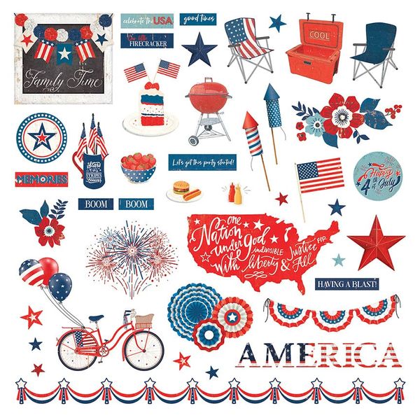 America The Beautiful Stickers