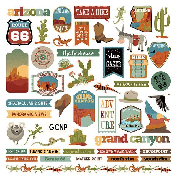 Grand Canyon Element Stickers