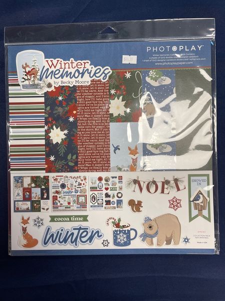 Winter Memories 8pcs with Ephemera Collection Kit