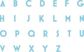 Quickutz 2x2 Alphabet Dies - Chicago