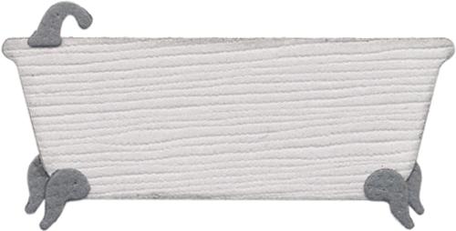 Quickutz 2x2 Die - Bathtub