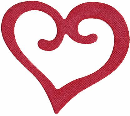 Quickutz Die - Heart (Swirls at Top)