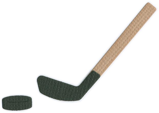 QuicKutz Die - Hockey Stick & Puck