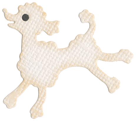 Retired Quickutz Die - dog (poodle)