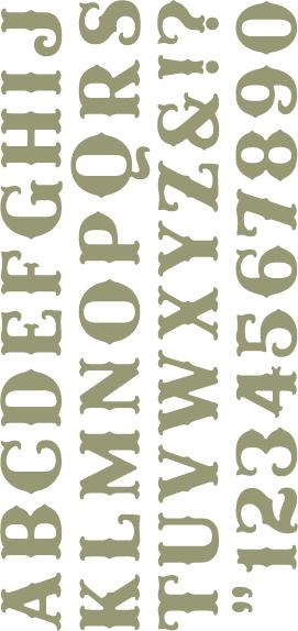 Quickutz 4x8 Dies - Chandelier Mini Alphabet