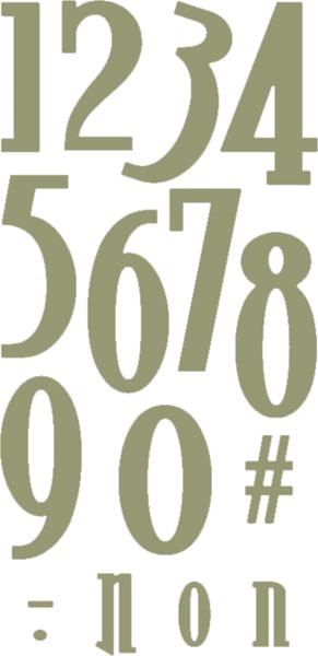 Quickutz 4x8 Dies - No. 48 Numbers