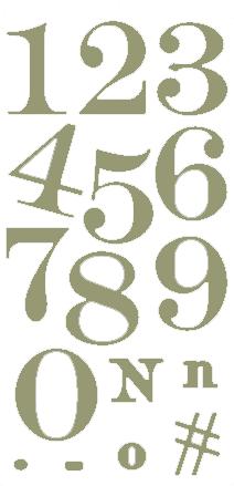 Quickutz 4x8 Dies - No. 73 Numbers