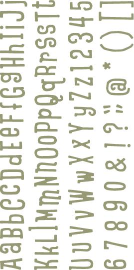 Quickutz 4x8 Dies - Sticky Note Mini Alphabet