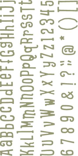 Quickutz 4x8 Dies - Sticky Note Mini Alphabet