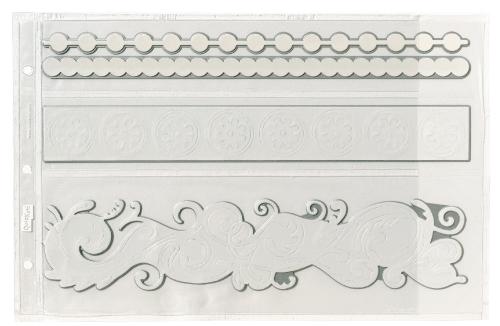 Quickutz Accessories - All-in-One Border EZ-Store Die Sheets (3-pocket 2 pack)