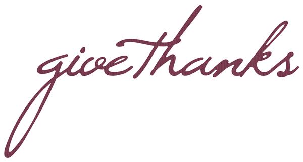 Quickutz Cookie Cutter Die - Give Thanks