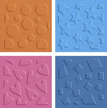 Quickutz 2x2 Embossing Folder - Shape Patterns
