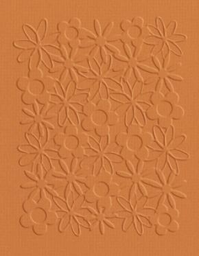 Quickutz A2 Embossing Folder - flowers (pattern)