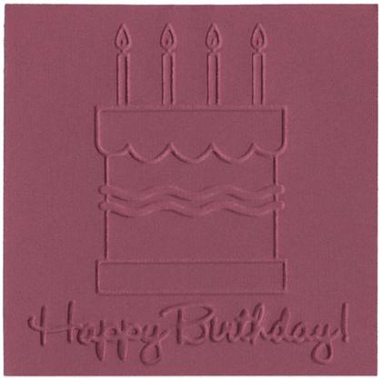 Quickutz Revolution Die - Goosebumpz Embossing Happy Birthday