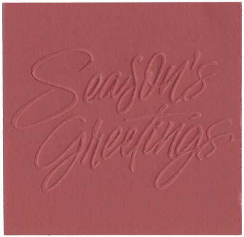 Quickutz Revolution Die - Goosebumpz Embossing Season's Greetings