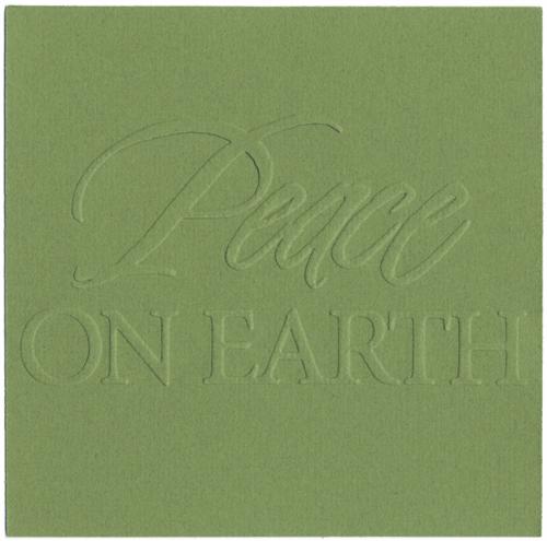 Quickutz Revolution Die - Goosebumpz Embossing Peace on Earth