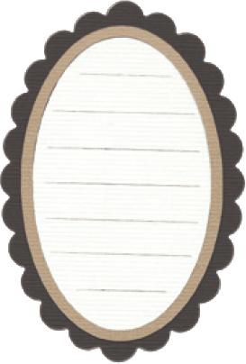 Quickutz Revolution Die - Journaling Block (Oval)