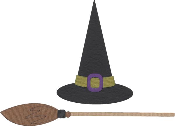 Quickutz Revolution Die - Hat and Broom