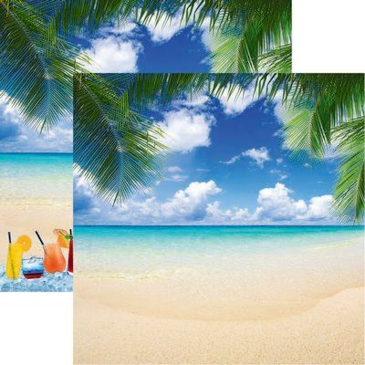 All Inclusive Vacation - Paradise Scrapbook Paper