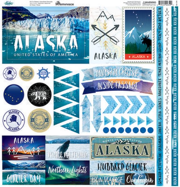 Alaskan Cruise 12x12 Elements Sticker