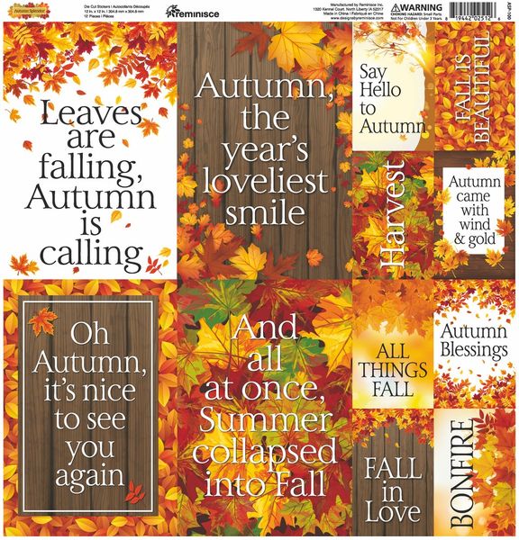 Autumn Splendor 12x12 Poster Sticker