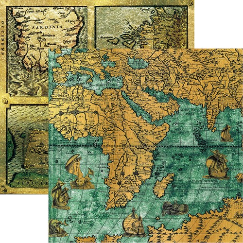 Buccaneer Bay: Pirate Maps Double-Sided Paper