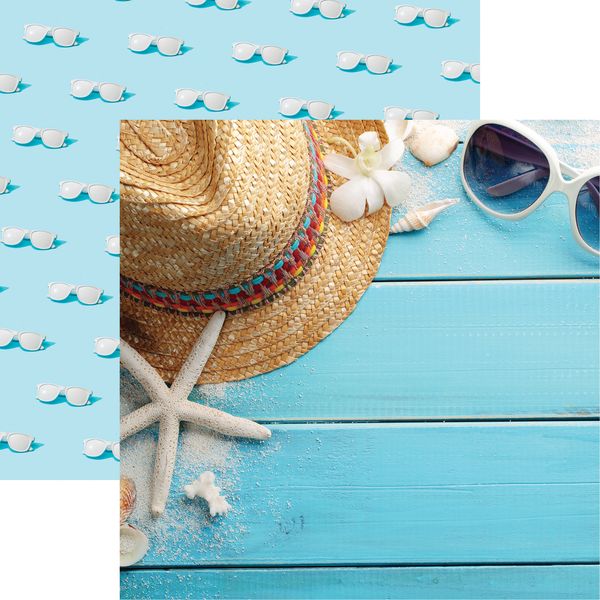 Beachin' Sunglasses: Summer Blues DS Paper