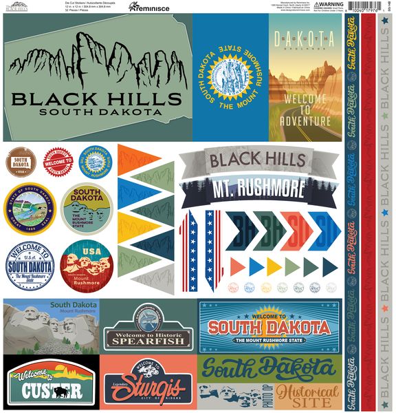 Black Hills 12x12 Elements Sticker