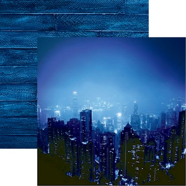 Blue World: Steel Blue Paper