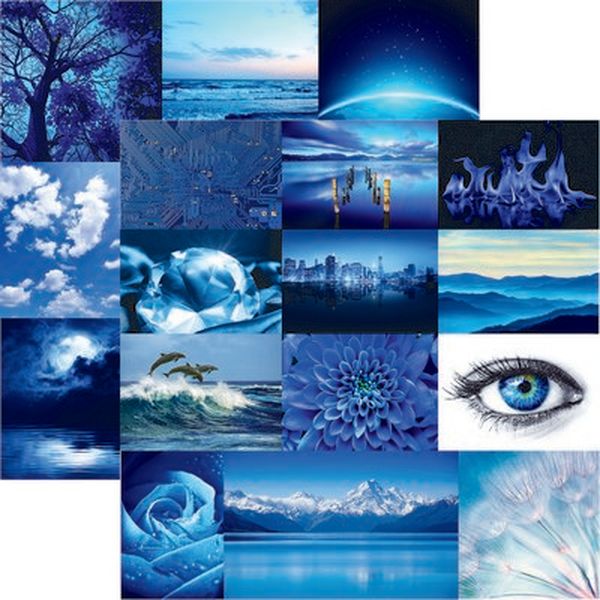Blue World: Shades of Blue Paper