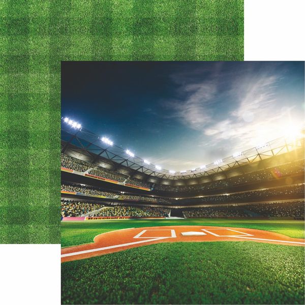 Baseball 2 Collection: Bright Lights Scrapbook Paper
