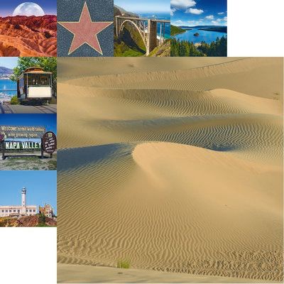 California Collection - Death Valley Scrapbook Paper