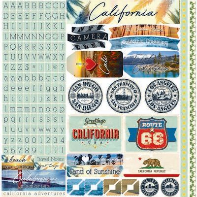California 12x12 Sticker