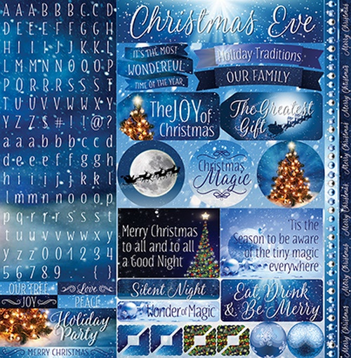 Christmas Eve: 12x12 Variety Sticker