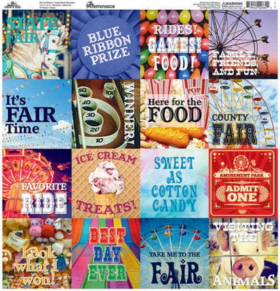County Fair 12x12 Square Sticker