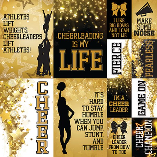 Cheerleading: 12x12 Poster Sticker