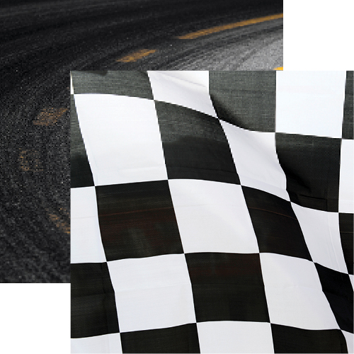 Checkered Flag: Checkered Flag Double-Sided Paper