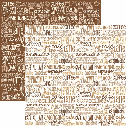 Coffee & Tea: Coffeeology Scrapbook Paper