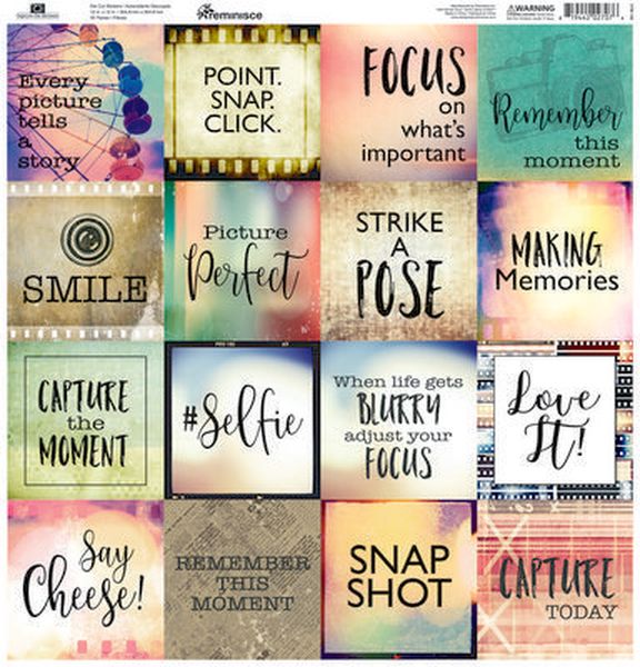 Capture the Moment 12x12 Square Sticker